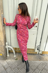Robe Romy Escale à Java sur Johanna, #taille Johanna porte une taille 36